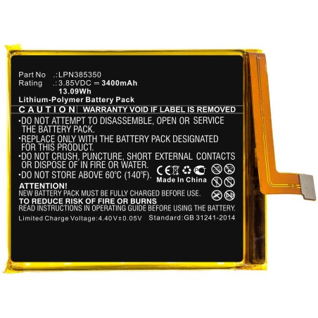 High-Capacity CoreParts Mobile Battery 1309Wh Li-Pol - MBXMP-BA436 for Long-Lasting Power